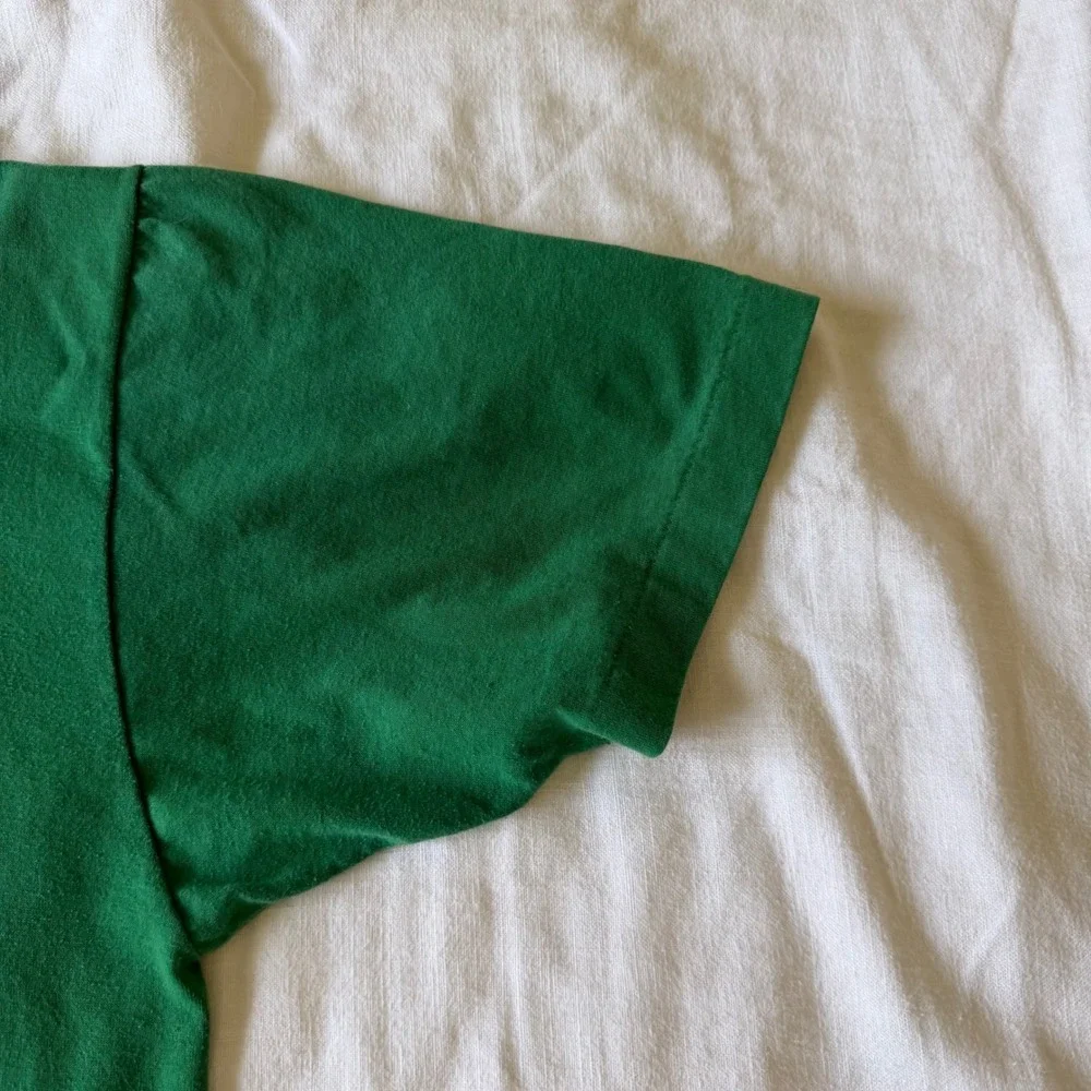 Vintage 70's Russell Athletic‎ Michigan State T Shirt XL Green Single Stitch USA
